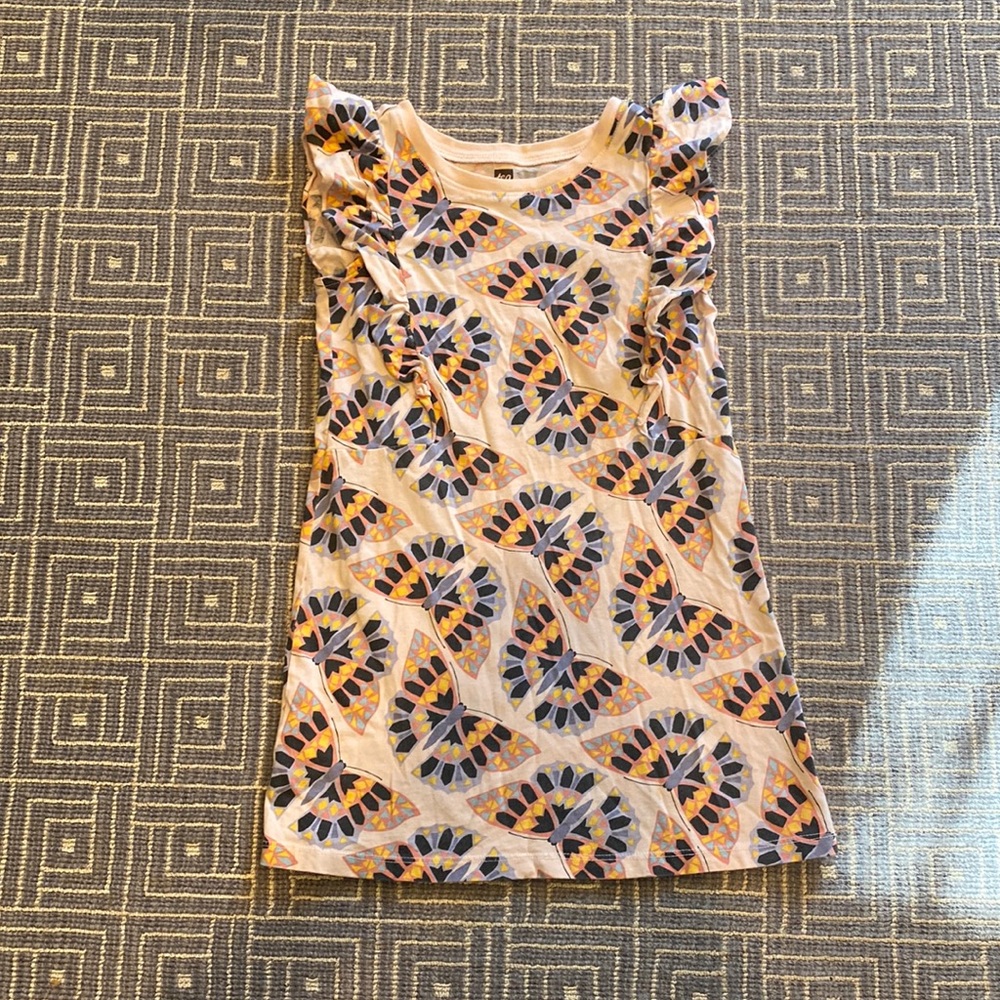 Tea Collection girls size 5 butterfly dress